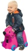 Чемодан на колесиках розовый BIG 55353 ребенок может кататься на нем