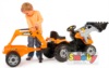 Трактор с ковшом и прицепом Smoby Builder Max арт. 710110 с ребенком