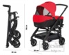 Коляска 3 в 1 Inglesina 3 в 1 Trilogy Colors размеры	