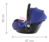 Автокресло Britax-Romer Baby-Safe I-Size размеры, вид сбоку