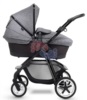 Универсальная коляска 2 в 1 Silver-Cross Pioneer Monomarque с люлькой Carrycot на шасси, вид сбоку