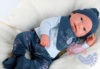 Кукла Antonio Juan Реборн младенец Джо лежа с поднятой ручкой