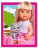 Кукла Simba Evi набор домашние питомцы 12 см 5733044 с котенком