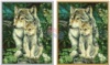 Schipper Картина по номерам 24х30 Мама-волчица 9240838 в золотой и серебряной рамке