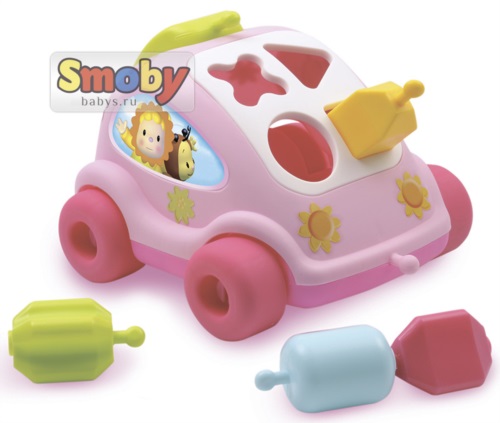 Автомобиль Smoby Pink с фигурками развивающий (Смоби Пинк) арт.211118