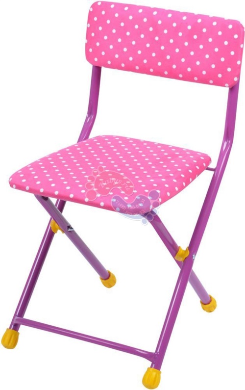 Детский стул Ника СТУ1 розовый Горошек