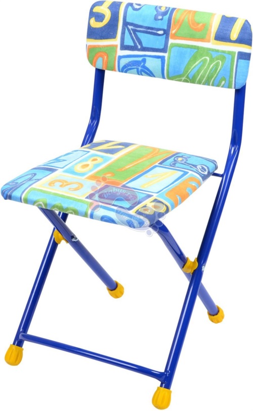 Детский стул Ника СТУ1 синий Алфавит