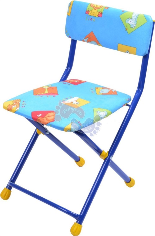 Детский стул Ника СТУ1 синий Зверята