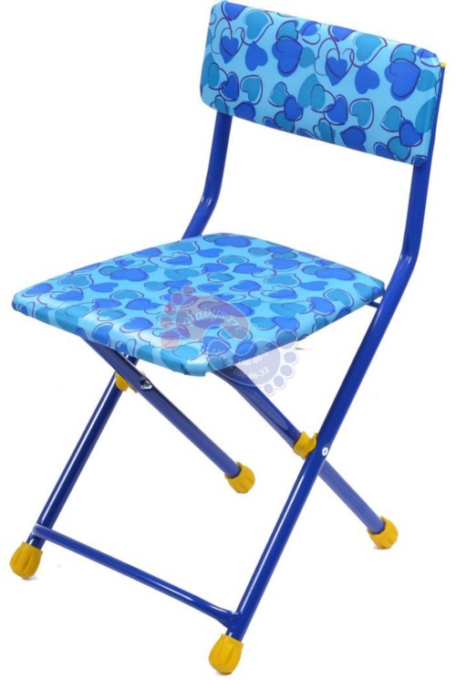 Детский стул Ника СТУ3 Голубой сердечки