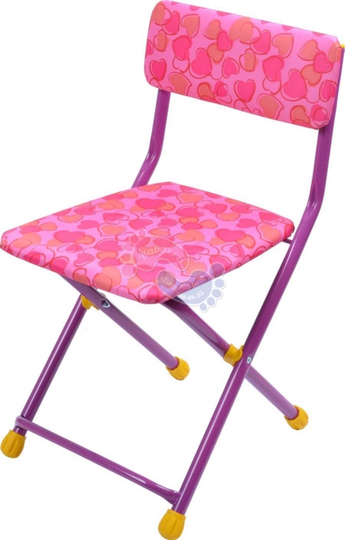 Детский стул Ника СТУ3 Розовый сердечки