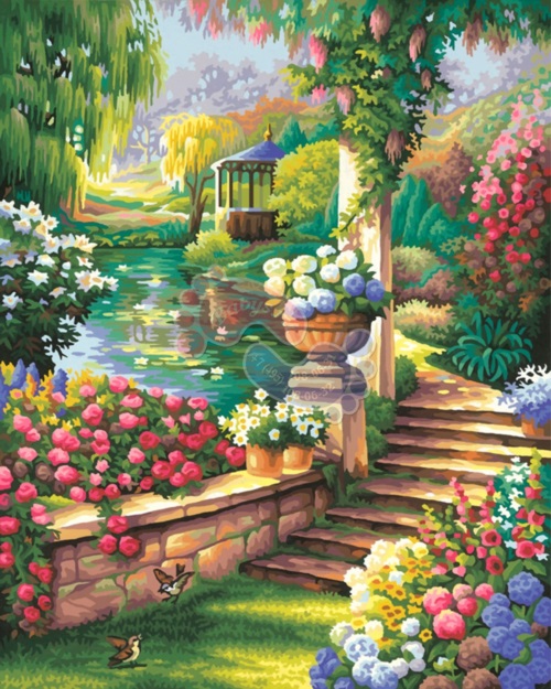 Картинки раскраски цветущий сад (52 фото)