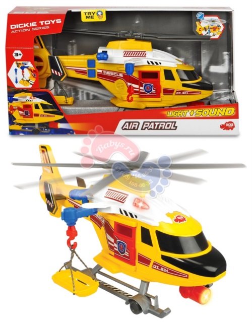 Спасательный вертолет Dickie Toys со светом и звуком 41 см 3308373