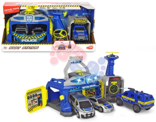 Игровой набор Dickie Toys Полицейская станция со светом и звуком 3717004