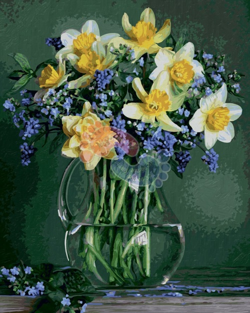 Schipper Раскраска по номерам Букет весенних цветов 9130789