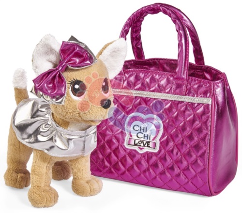 Мягкая игрушка Simba Chi Chi Love Собачка Гламур с розовой сумочкой и бантом 20 см 5893125