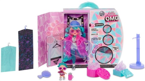 Набор кукла LOL Surprise OMG Winter Disco Cosmic Nova с младшей сестренкой 561781