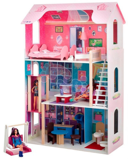 Розовая квартира для кукол