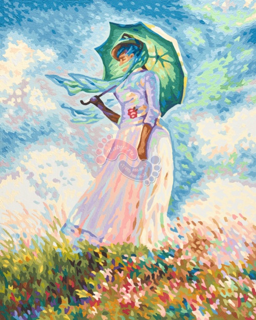 Schipper Раскраска по номерам Репродукция Дама с зонтиком Клод Моне 9130759
