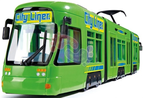 Dickie Toys Игрушечный Городской трамвай 46 см зеленый 3749005