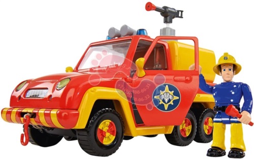 Игрушка Simba Пожарный Сэм, Машинка со звуком и функцией воды, с фигуркой 12/12 9251054