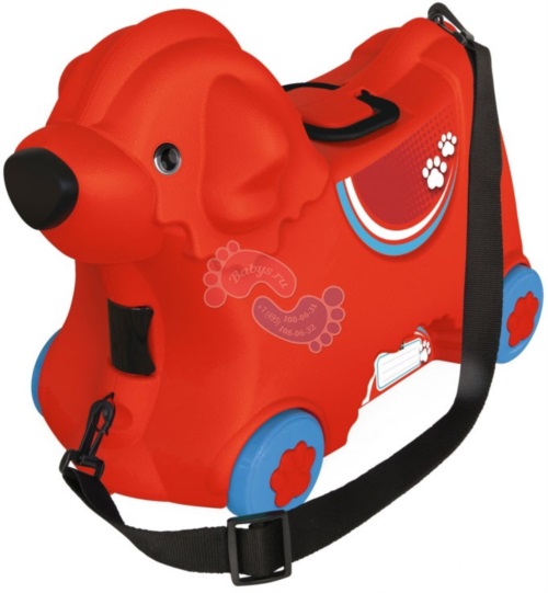 Детский чемодан на колесиках красный BIG 55350