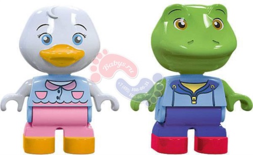 Персонажи утка Лотта и лягушка Нильс для детских водных треков BIG AquaPlay 8700000235