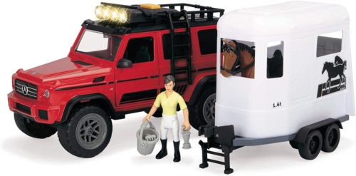 Детский набор для перевозки лошадей Dickie Toys MB AMG 500 4x4 PlayLife, свет, звук 3838002