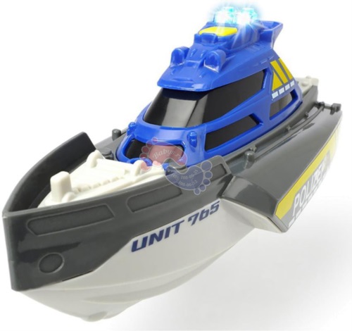 Детский полицейский катер Dickie Toys, свет, звук 3714010 