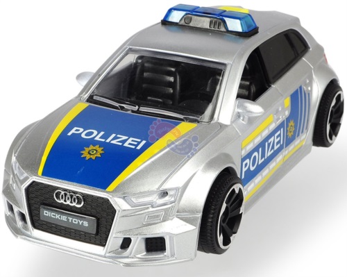 Детская полицейская машинка Dickie Toys Audi RS3, свет, звук 3713011 