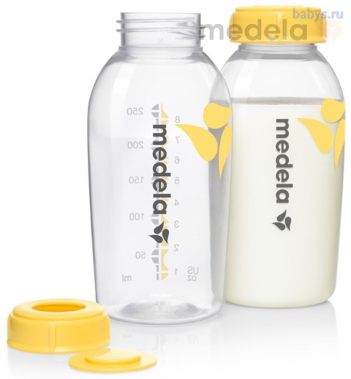 Контейнер для сбора молока Medela Breastmilk Bottle / Медела 250 мл 2 шт/уп 008.0075