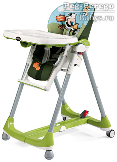 Стульчик для кормления Peg-Perego Prima Pappa Diner Happy Farm (Пег-Перего Прима Паппа Динер Хеппи Фарм) 2013