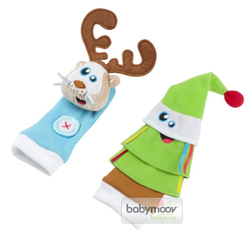 Развивающие игрушки-носочки Олененок и елочка Babymoov арт. ВМ106006