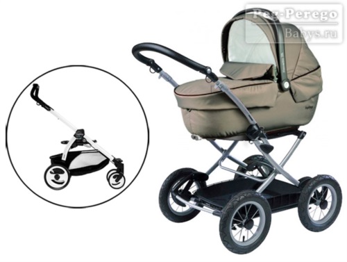 Спальная коляска для новорожденных Peg-Perego Navetta XL на шасси Book Plus 51 Geo (Пег-Перего Наветта ИксЭль Бук Плюс 51 Гео) 2015