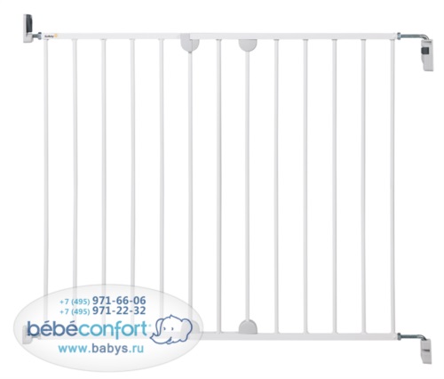 Защитный барьер-калитка Safety 1st Wall-Fix Gate Wood XL Металлический белый (Сафети Вел-Фикс Гате Вуд ХЛ) для дверного и лестничного проема 2015