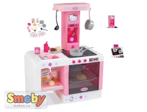 Кухня Smoby Mini Tefal Cheftronic Hello Kitty арт.24195 (Смоби Мини Тефаль Шефтроник Хэллоу Китти)