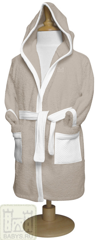 Махровый халат Red Castle bathrobe от 12 до 24 месяцев (цвет Серо-коричневый Белый). Арт: 030551