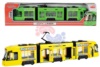 Городской трамвай Dickie Toys 46 см 3829000 желтый (вид спереди и в упаковке)