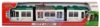 Городской трамвай Dickie Toys 46 см 3829000 зеленый (вид в коробке)