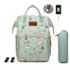 Сумка рюкзак для мам и малышей Dearest  Green pony / зеленый пони